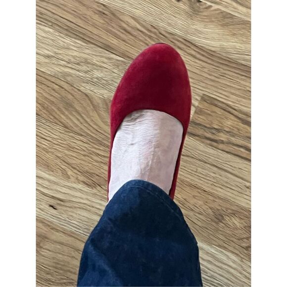 Clarks Artisan Women's Delsie Bliss Red Suede Comfort Pumps Size 9.5 M - Picture 11 of 11